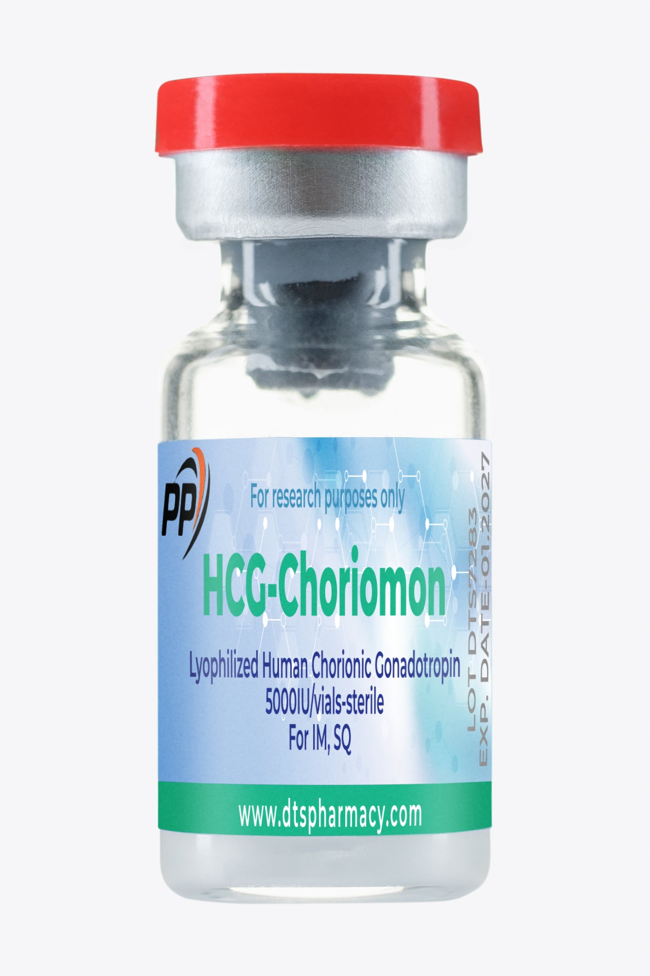 Vial con HCG-Choriomon para administración intramuscular y subcutánea