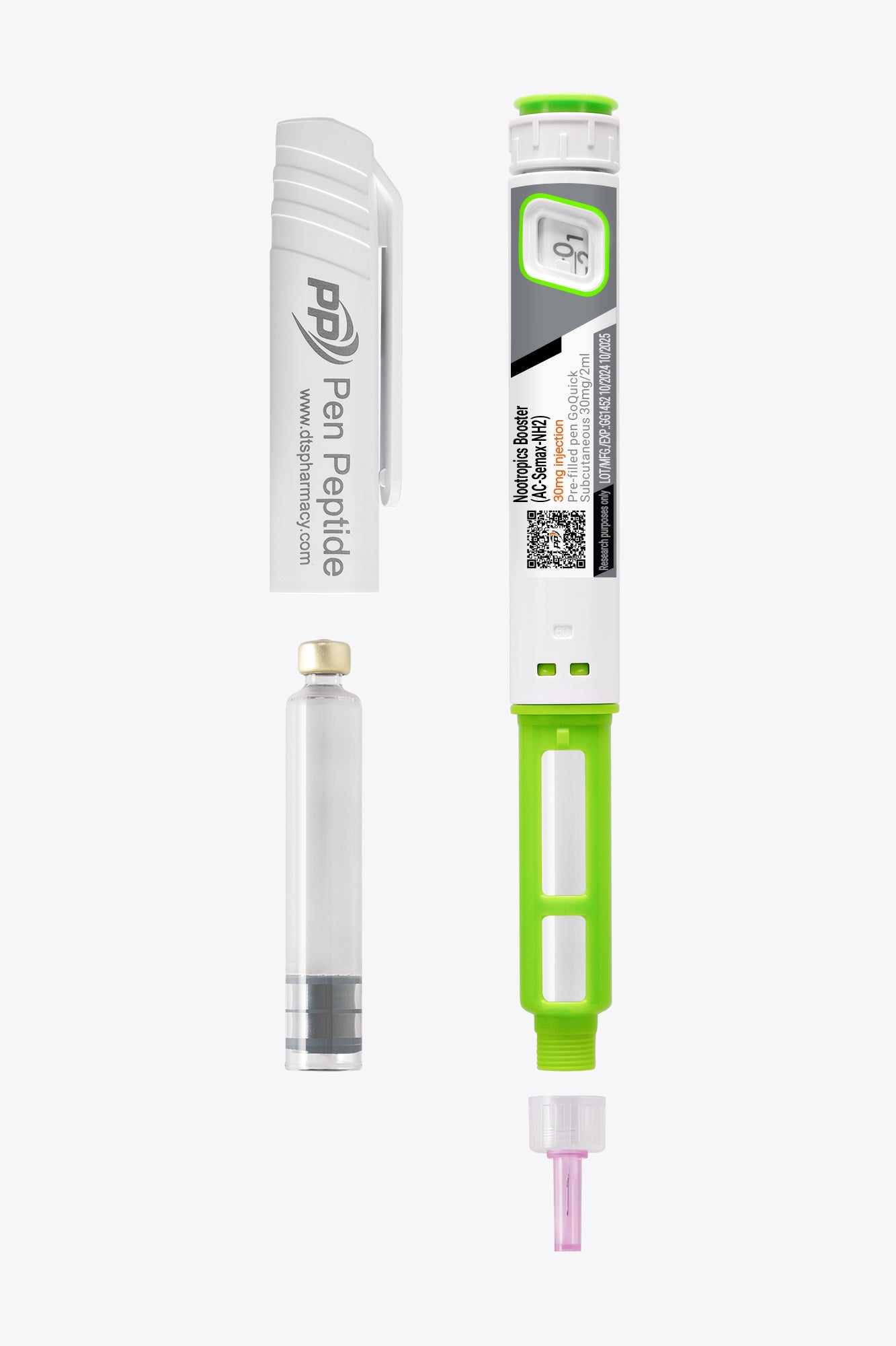 Péptido Nootropics Booster (ac-semax-nh2) en una pluma