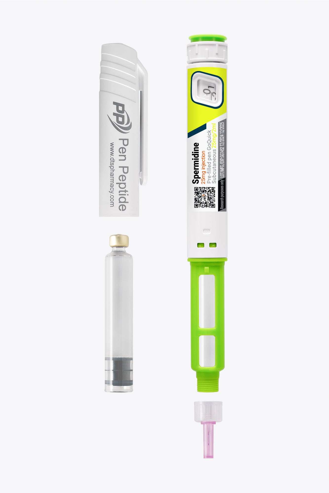 Pluma con espermidina