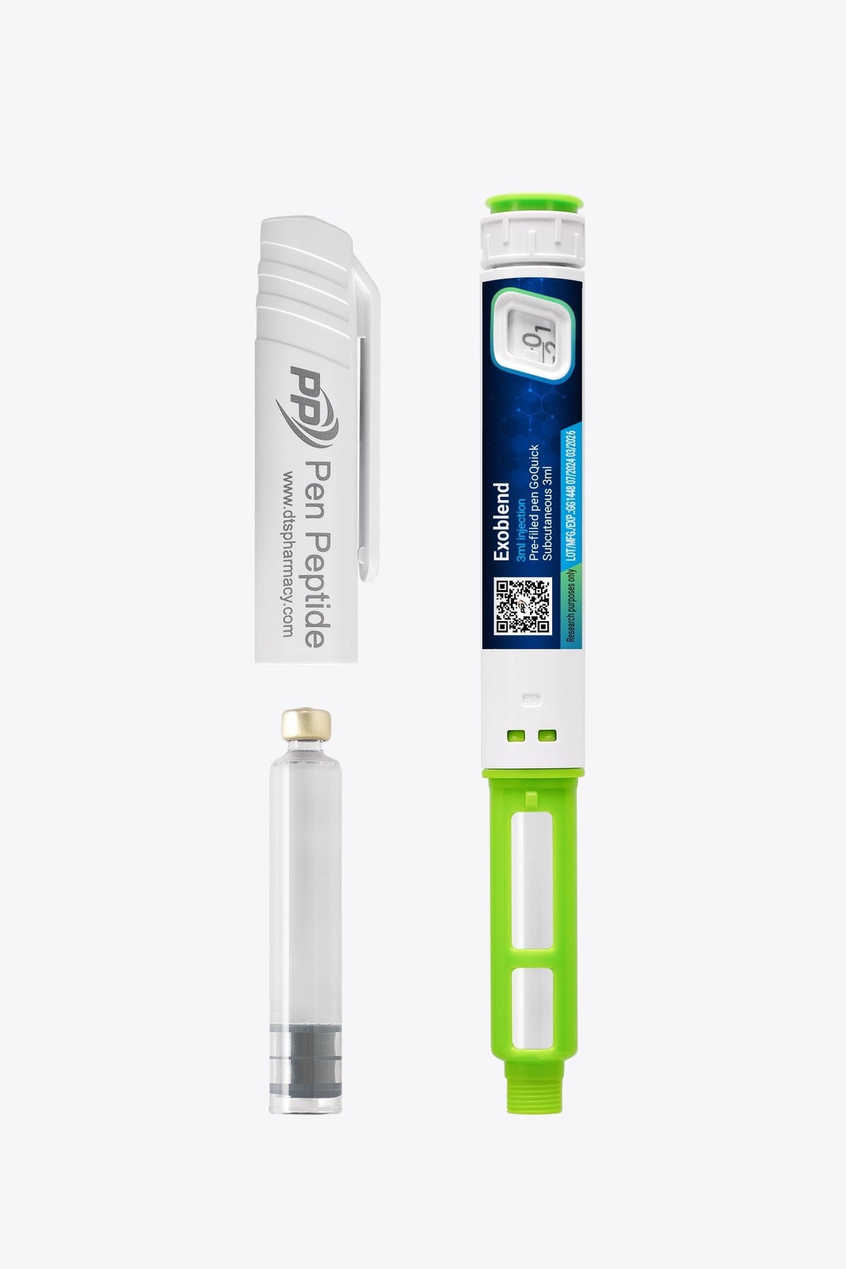Pluma Exoblend con BPC-157; TB-500; PDRN; exosomas y extracto de cuerno de ciervo
